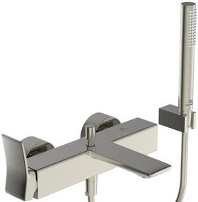 IDS Einhebel-Badearmatur CHECK AP, DN 15, mit Brause-Set silver storm IDEAL STANDARD