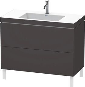 Duravit Waschtischunterbau L-CUBE m WT Vero Air 698x1000x480mm 1 HL gra sm