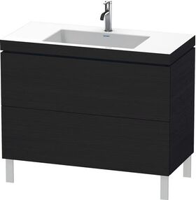 Duravit Waschtischunterbau L-CUBE m WT Vero Air 698x1000x480mm 1 HL Ei sw