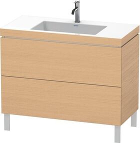 Duravit Waschtischunterbau L-CUBE m WT Vero Air 698x1000x480mm 1 HL Ei na