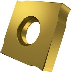 Wendeschneidplatte ISO SNHQ 1205AZTN:M8330 D. 5mm PVD beschichtet Farbe Gold - VPE: 10
