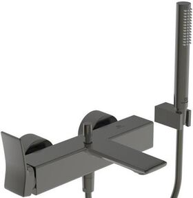 IDS Einhebel-Badearmatur CHECK AP, DN 15, mit Brause-Set magnetic grey IDEAL STANDARD