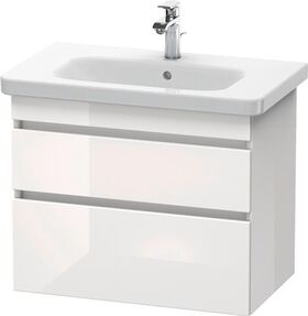 Duravit Waschtischunterbau DURASTYLE 448x730x610mm eiche natur / basalt matt
