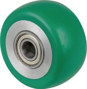 Ersatzrad D.100mm Trgf.200kg PU Achs-D.15mm Nabenl.40mm BS ROLLEN