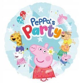 Folienballon Peppa Pig rund