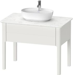 Duravit Quarzsteinkonsole LUV 938x570 1 Ausz. steh Nord. we seidenamtt