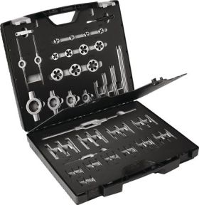 Gewindeschneidzeugsatz M3-M20 54tlg.HSS Ku.-Kass.TECWERK
