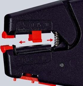 Automatikabisolierzange L.200mm 0,03-10 (AWG 32-7) mm² KNIPEX