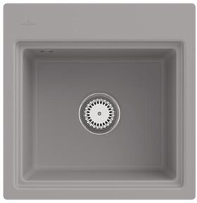 V&B Spüle SUBWAY STYLE 50 S 500x510mm m Abtr. anthr. Handbet. fossil