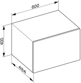 Keuco Abdeckplatte EDITION 90 602x6x486mm für Sideboard 600mm schiefer KEUCO