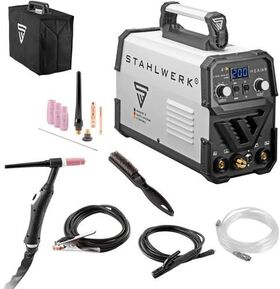 Inverterschweißgerät DC WIG 200 ST IGBT luftg.3m Einzelgerät m.Zub.STAHLWERK