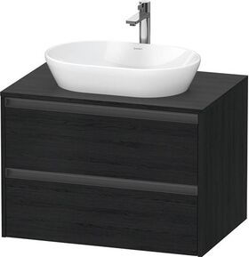 Duravit Waschtischunterbau Ketho.2 800x568x550mm eiche schwarz