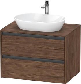 Duravit Waschtischunterbau Ketho.2 800x568x550mm nussbaum dunkel