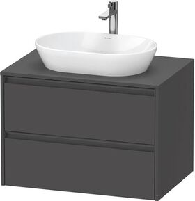Duravit Waschtischunterbau Ketho.2 800x568x550mm graphit matt
