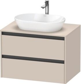 Duravit Waschtischunterbau Ketho.2 800x568x550mm taupe supermatt