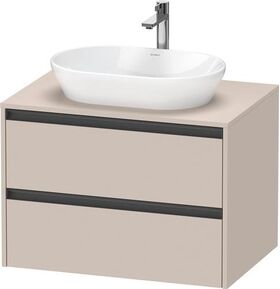 Duravit Waschtischunterbau Ketho.2 800x568x550mm taupe matt