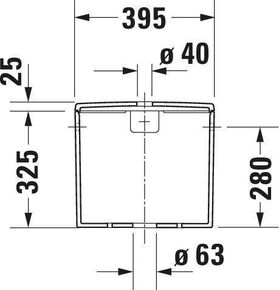Duravit Stand-WC-Set BENTO STARCK BOX Kombi m WCS u Spülk. Anschl r/l HG weiß