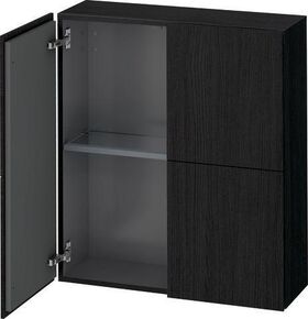Duravit Halbhochschrank L-CUBE 700x243x800mm eiche schwarz