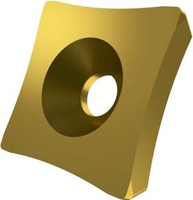 Scarfing-Schneideinsatz ISO SPUB 19-R50:6640 Radius 50mm MT-CVD beschicht. Gold - VPE: 10