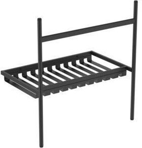 IDS Metall-Konsole CONCA bodenstehend 800x500mm silk black IDEAL STANDARD