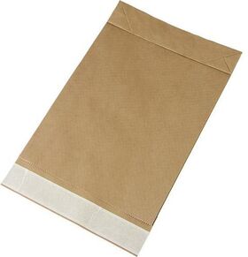 Polsterversandtasche Maße 260x70x410+50mm Kraftpapier braun SK TRANSPAK - VPE: 300
