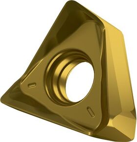 Fräswendeschneidplatte ISO TNGX 160616SR-M:M8340 D.4,4mm PVD beschichtet Gold - VPE: 10