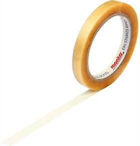 Klebeband monta 220 Breite 15mm Länge 66m S.54µ PVC transparent leise TRANSPAK - VPE: 12