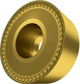 Drehwendeschneidplatte ISO RCMX 2507MOS-37:6630 D.7,2mm MT-CVD beschichtet Gold - VPE: 10