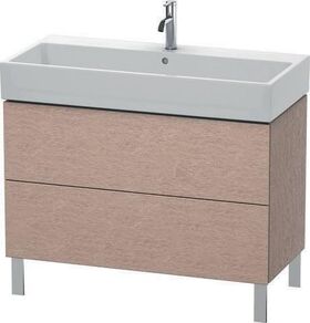 Duravit Waschtischunterbau L-CUBE 582x984x459mm flannel grey seidenmatt