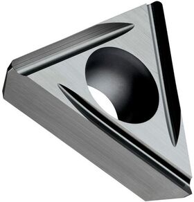 Drehwendeschneidplatte ISO TPGX 16T304FL-JR:TT010 Bohrungs-D. 4,4mm Farbe Grau - VPE: 10