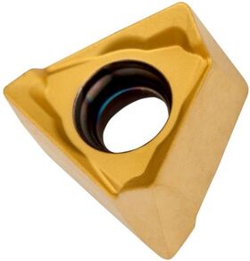 Fräswendeschneidplatte ISO TNGX 100416SR-M:M8330 D.2,8mm PVD beschichtet Gold - VPE: 10