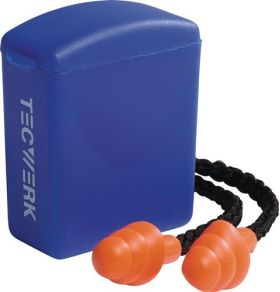 Gehörschutzstöpsel SAFELINE I EN 352-2 SNR 32 dB 1PA/Box TECWERK - VPE: 6