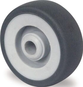 Ersatzrad D.50mm Trgf.50kg TPE grau Achs-D.6mm Nabenl.22mm PROMAT