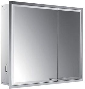 Emco LED-Lichtspiegelschrank PRESTIGE 2 UP 815x666mm Br Tür li o light Sys Alu EMCO