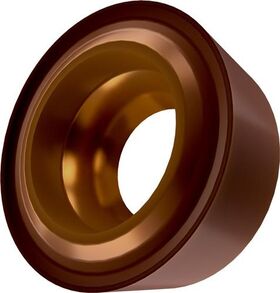 Drehwendeschneidplatte ISO RCMT 0602MOE-FM:T8430 D. 2,8mm PVD beschichtet - VPE: 10