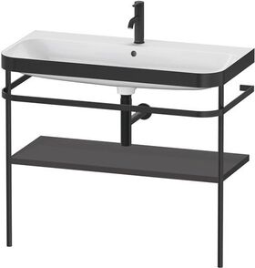 Duravit WTU HAPPY D.2 PLUS 975x490mm m Metallkon e HL gra supermatt