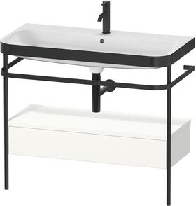 Duravit WTU HAPPY D.2 PLUS 975x490mm m Metallkon e HL we seidenmatt