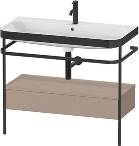 Duravit WTU HAPPY D.2 PLUS 975x490mm m Metallkon e Hahnloch leinen