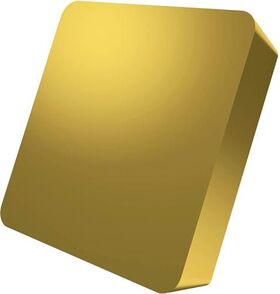 Drehwendeschneidplatte ISO SPUN 120308:6640 Tiefe 6mm MT-CVD beschichtet Gold - VPE: 10