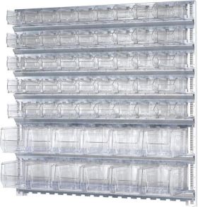 Wandsystem H1000xB1010xTmm STA verz.m.Sichtlagerk.45xMK5,12xMK4 transp.TECWERK