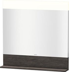 Duravit Spiegel VERO m Be Abl. 800x800x142mm Ei dkl gebürstet