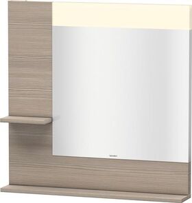 Duravit Spiegel VERO 142x800x800mm, Beleuchtung pine silver