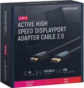 Aktives DisplayPort™-auf-HDMI™-Adapterkabel, 10m- VPE: 1