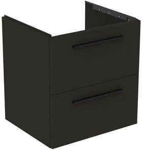 IDS Waschtischunterschrank i.life B 600x505x630mm, 2 Auszüge Carbongrau matt IDEAL STANDARD