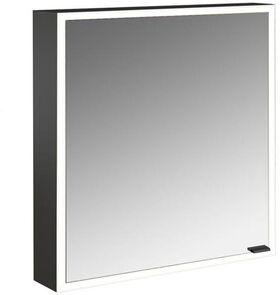 Emco LED-Lichtsp.schr. PRIME FACELIFT AP 600x700mm 1-tü Ans li schwarz/spiegel EMCO