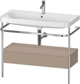 Duravit WTU HAPPY D.2 PLUS 975x490mm m Metallkon e Hahnloch leinen