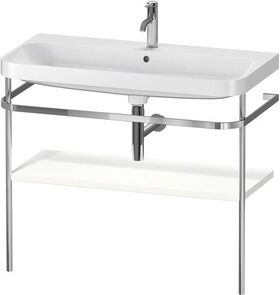 Duravit WTU HAPPY D.2 PLUS 975x490mm m Metallkon e HL we seidenmatt