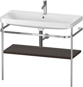 Duravit WTU HAPPY D.2 PLUS 975x490mm m Metallkon e HL NB gebürstet