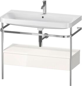 Duravit WTU HAPPY D.2 PLUS 975x490mm m Metallkon e HL we hochglanz