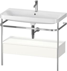 Duravit WTU HAPPY D.2 PLUS 975x490mm m Metallkon e HL we seidenmatt